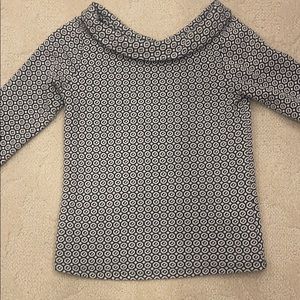 Ann Taylor Factory XXSP Mod 60s Mad Men style top